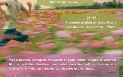 Les Vallons vous parlent – Documentaires sonores et déambulation + projection plein air La guerre des Boutons