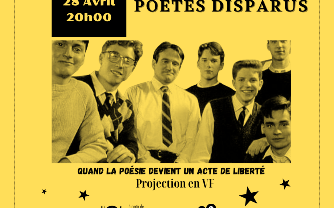 Mardi 28 avril: Keaton club, projection « Le cercle des poètes disparus »
