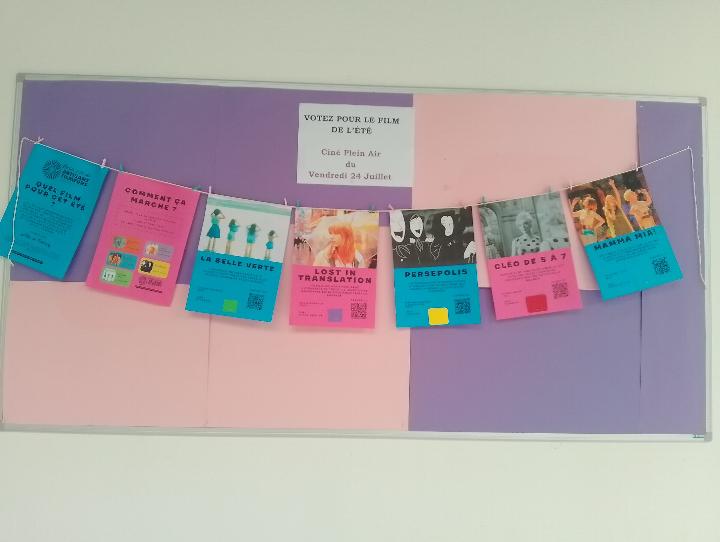 Vote pour les projections en plein air